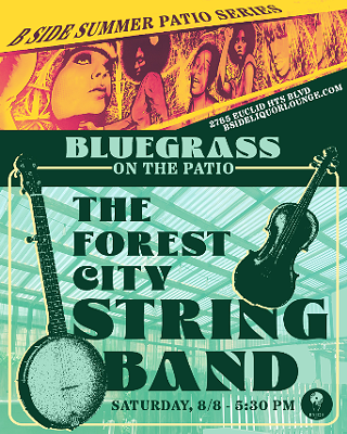 Image: B Side Summer Patio with Forest City String Band