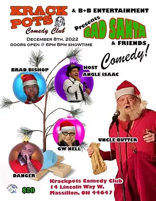 Image: Bad Santa and Friends Comedy Show at Krackpots Comedy Club, Massillon