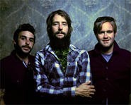 Band of Horses frontman Ben Bridwell, with what appears to be weed crammed in his flannel.