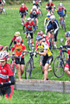 Bike Authority Cyclocross riders travel over hill and dale to 
    get to the championships.