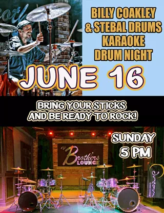 Image: Billy Coakley & Stebal Drums: Karaoke Drum Night