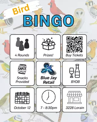 bird bingo event flyer