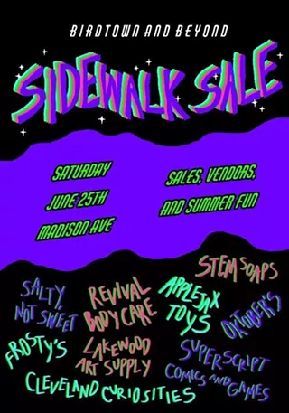Birdtown Sidewalk Sale