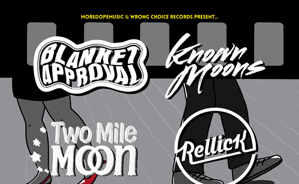 Image: Blanket Approval & Known Moons: Alternative-Indie Music at Dunlap's