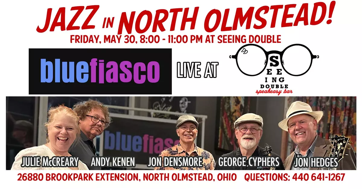 Blue Fiasco Jazz Quintet at Seeing Double Speakeasy Bar May 30