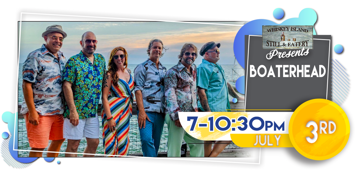 Boaterhead Playing LIVE @ Whiskey Island Monday, July 3!
