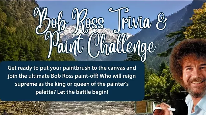 Image: Bob Ross Trivia & Paint Challenge