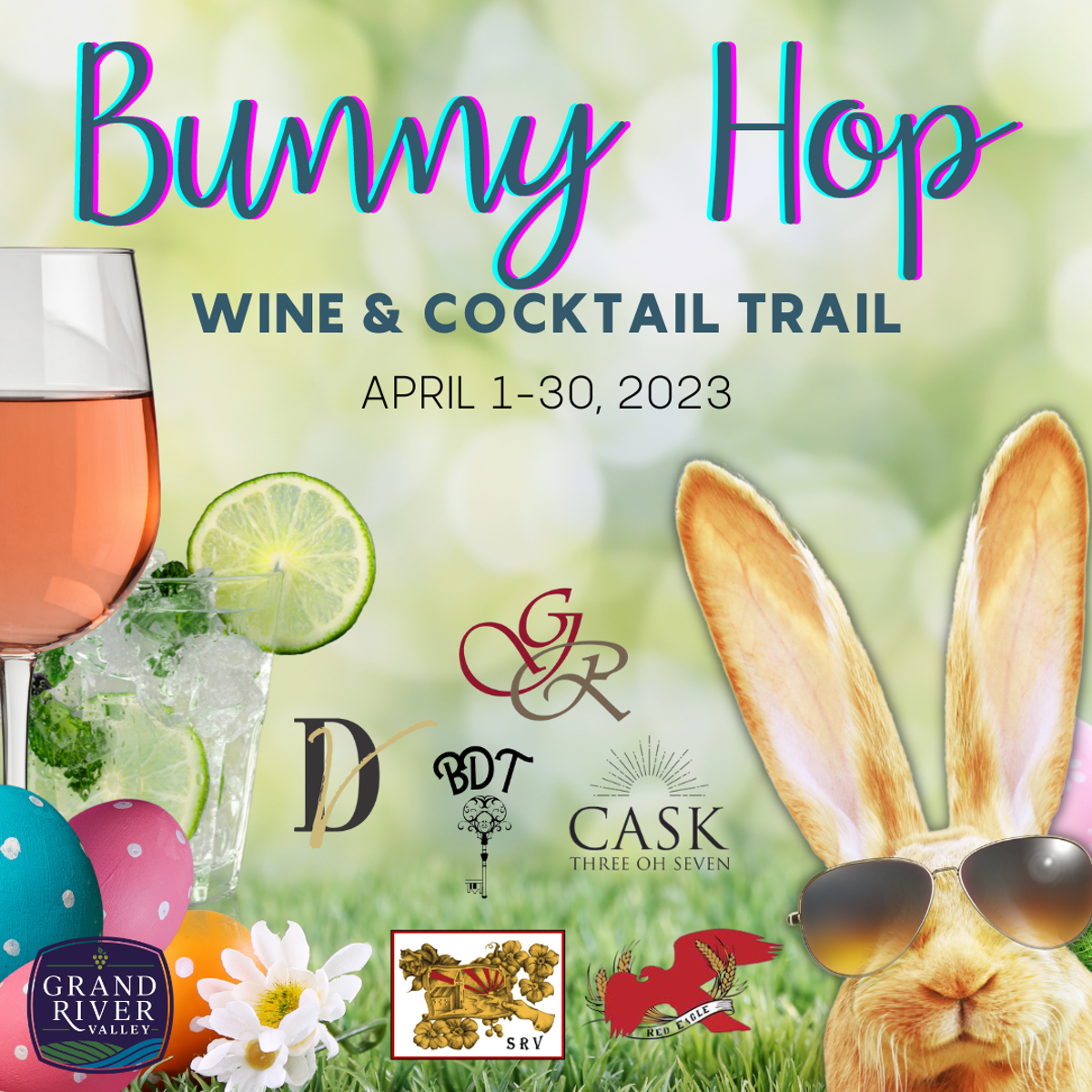 Bunny Hop Wine & Cocktail Trail in the Grand River Valley