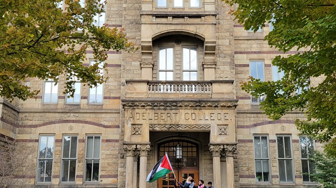 Students for Justice for Palestine spearheading a protest at Case Western in November.