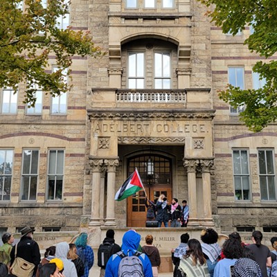 Students for Justice for Palestine spearheading a protest at Case Western in November.