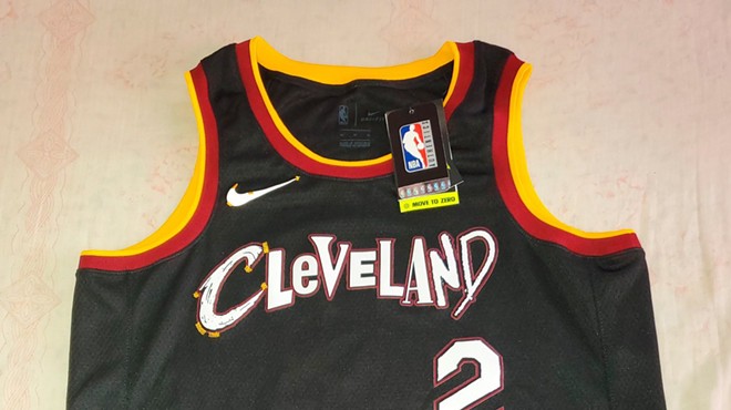 Cavs New Serial Killer Ransom Note Jersey is Actually Homage to Rock Hall Bands, Remains Ugly