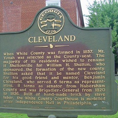 Cleveland, Georgia: Population 3,410. Area code 706. Cleveland is the home of Babyland General Hospital, where visitors can watch the delivery of Cabbage Patch Kids.