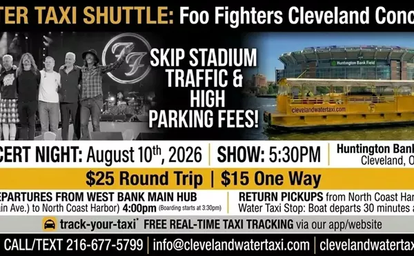 Image: Cleveland Water Taxi Shuttle to the Foo Fighters in Concert