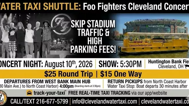 Image: Cleveland Water Taxi Shuttle to the Foo Fighters in Concert