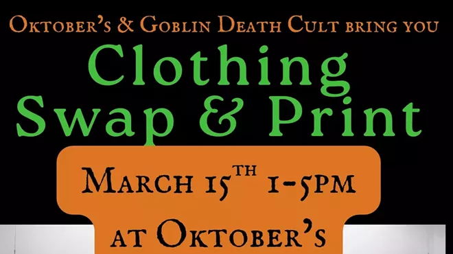 Image: Clothing Print & Swap with Goblin Death Cult at Oktober&rsquo;s