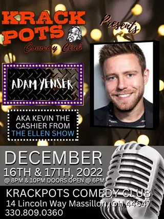 Image: Comedian Adam Yenser at Krackpots Comedy Club, Massillon
