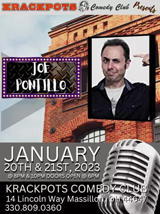 Image: Comedian Joe Pontillo at Krackpots Comedy Club, Massillon
