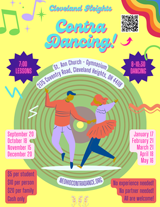 Image: Contra Dance in Cleveland Heights!