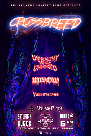 Image: Crossbreed, Unhealthy While Unhinged, Unvow, Voices Of The Damned