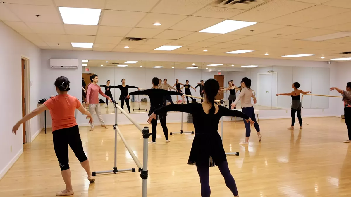 Adults in Ballet Class
