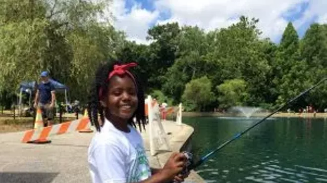 Image: Doan Brook Watershed Partnership Family Fishing Workshops