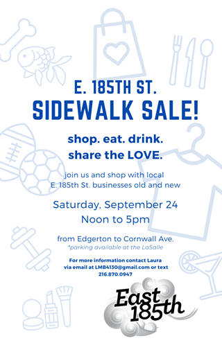 Image: E. 185th Street SIDEWALK SALE