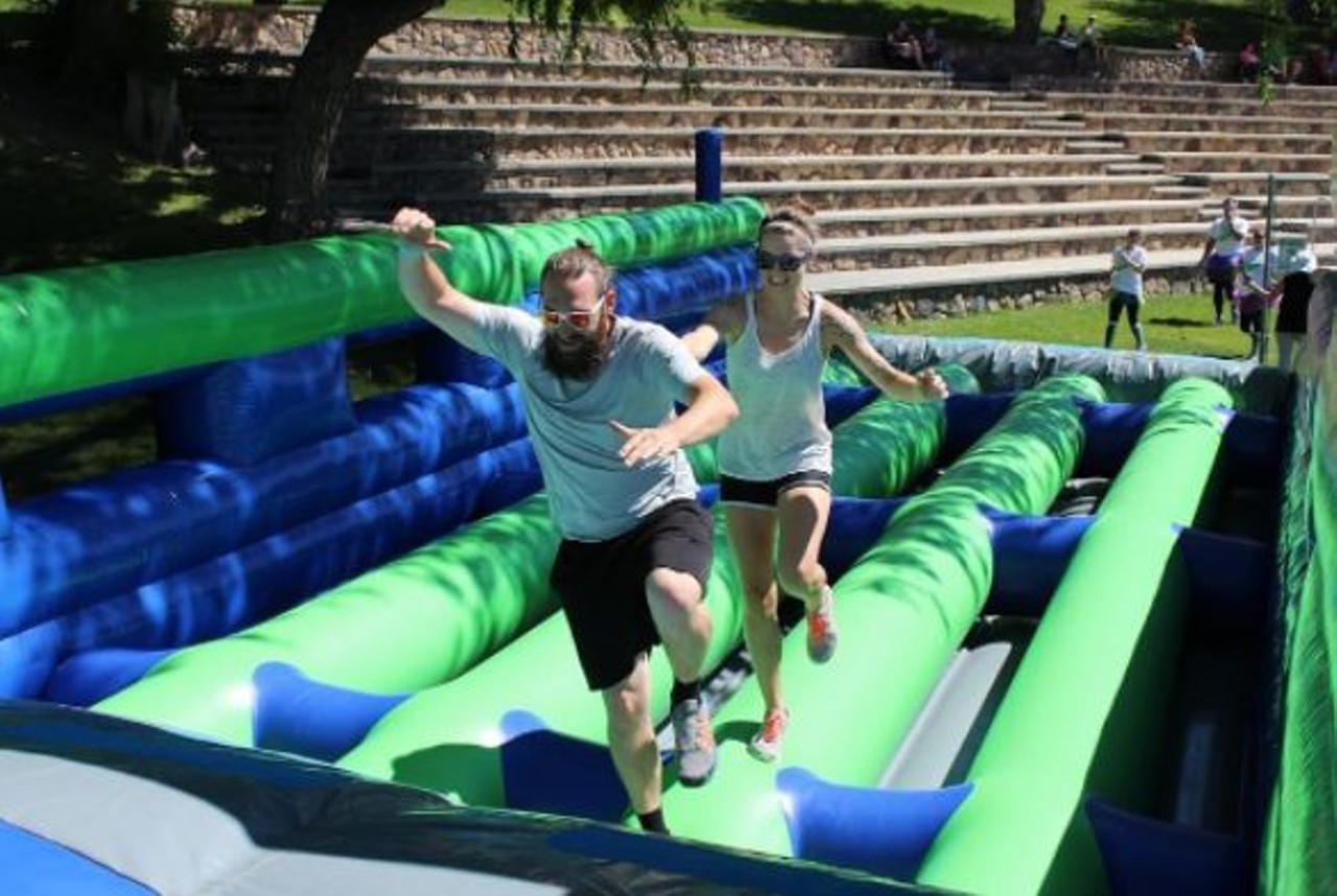  The Great Inflatable Race
July 8
Victory Park, 7777 Victory Ln, North Ridgeville
Tired of jogging around your neighborhood? Try running through one of this race's inflatable obstacle courses for a change of scenery. While the company says their races "aren't about winning," why pass up a chance to participate in the first-ever all-inflatable fun run?
Photo via thegreatinflatablerace/Instagram