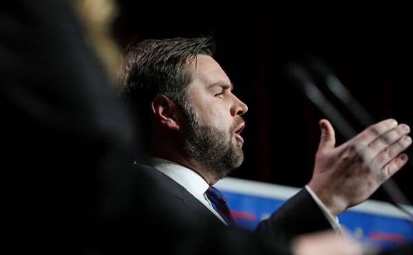 Ohio U.S. Senate Republican candidate J.D. Vance during Ohio’s U.S. Senate Republican Primary Debate at Central State University.