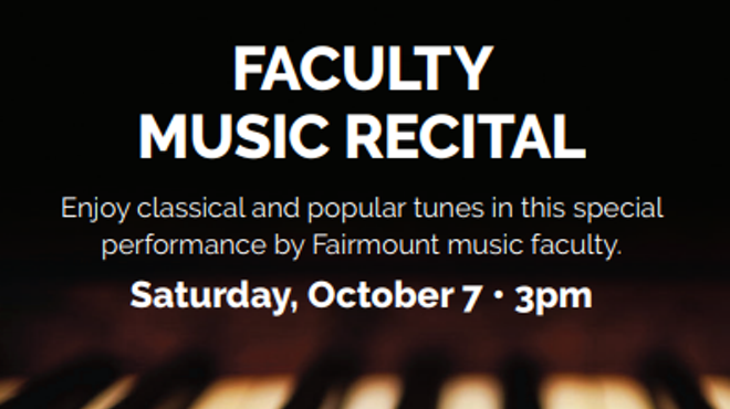 Image: Fairmount Music Faculty Concert