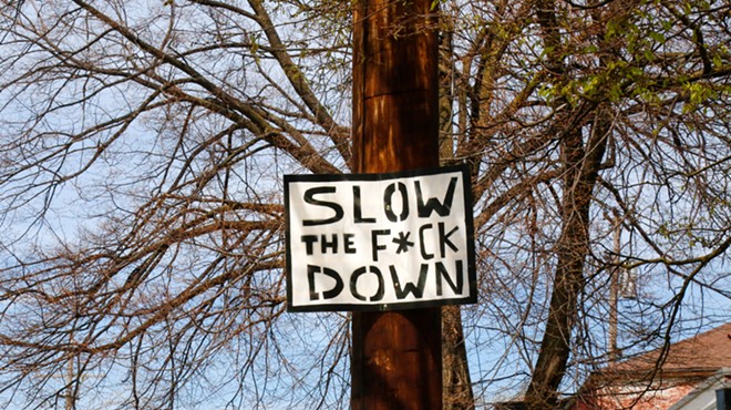 Guerrilla Sign Campaign Tells Cleveland Drivers to 'Slow The F*ck Down' as Pedestrian/Cyclist Accidents Climb