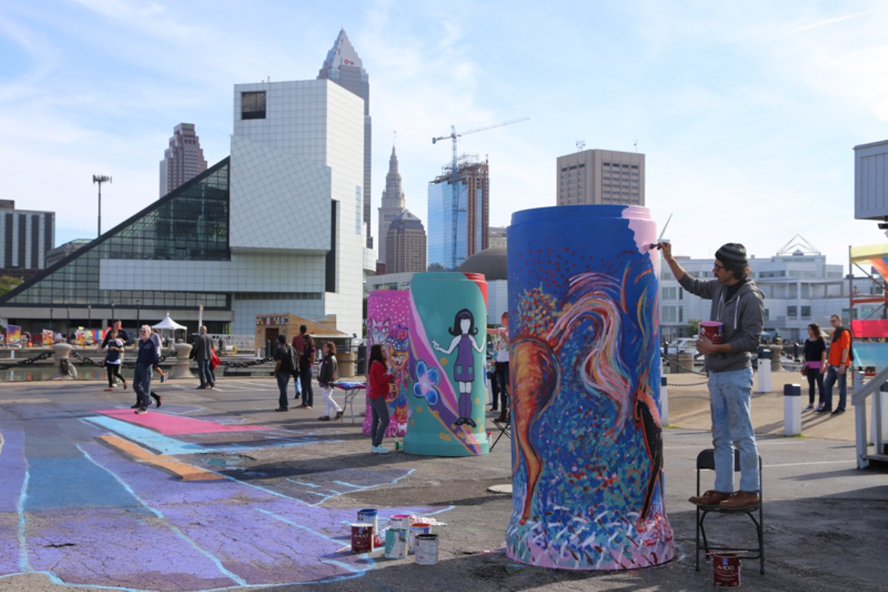 Art in action! At Ingenuity Cleveland. Photo by Emanuel Wallace.