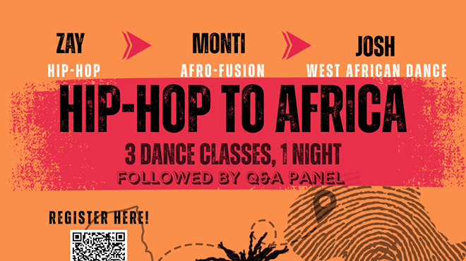 Image: From Hip Hop to Africa! A Dance Experience: 3 Classes, 1 Night!