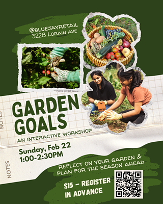 garden goals workshop event flyer