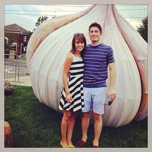 #garlicfest with my main squeeze. @readysetgoody - PHOTO COURTESY OF INSTAGRAM USER SARALEH
