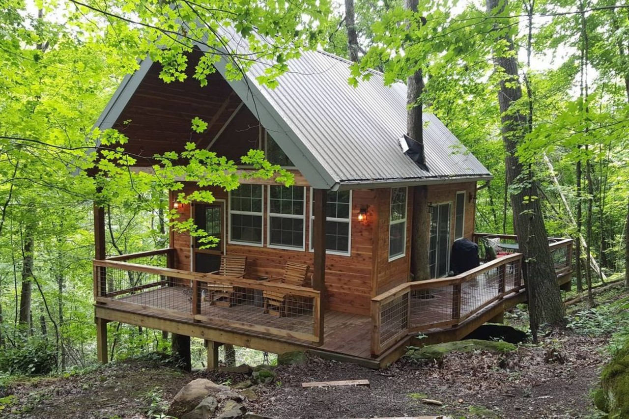  Acadia Cliffs Treehouse
Cutler, Ohio
Surrounded by the Acadia Cliff Wildlife Preserve, this one of a kind treehouse is situated in beautiful surroundings and located just outside of Athens.
Photo via Visit Marietta/Facebook