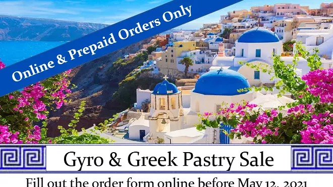 Image: Gyro & Greek Pastry Sale