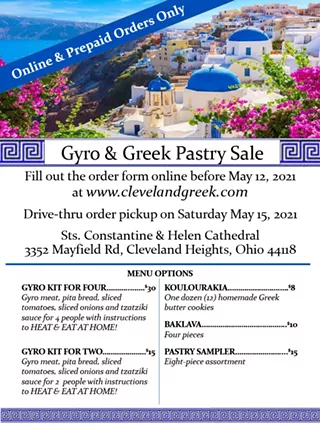 Gyro & Greek Pastry Sale