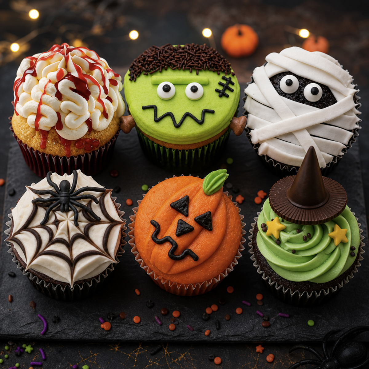 Halloween Cupcake Decorating