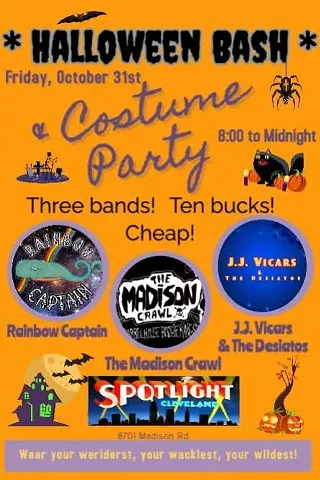 Halloween Bash and Costume Party at Spotlight Cleveland!
