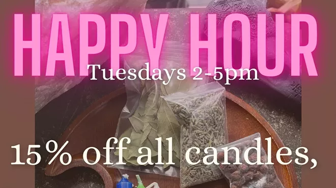 Image: Happy Hour! Crystals, Candles & Herbs!