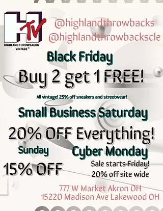 Image: Highland Throwbacks Lakewood Black Friday Sale!