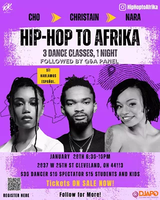 From Hip Hop to Afrika! VOL. 2 A Dance Experience: 3 Classes, 1 Night!