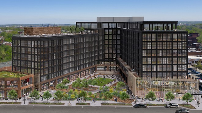 An artist's rendering of completed INTRO development in Ohio City.