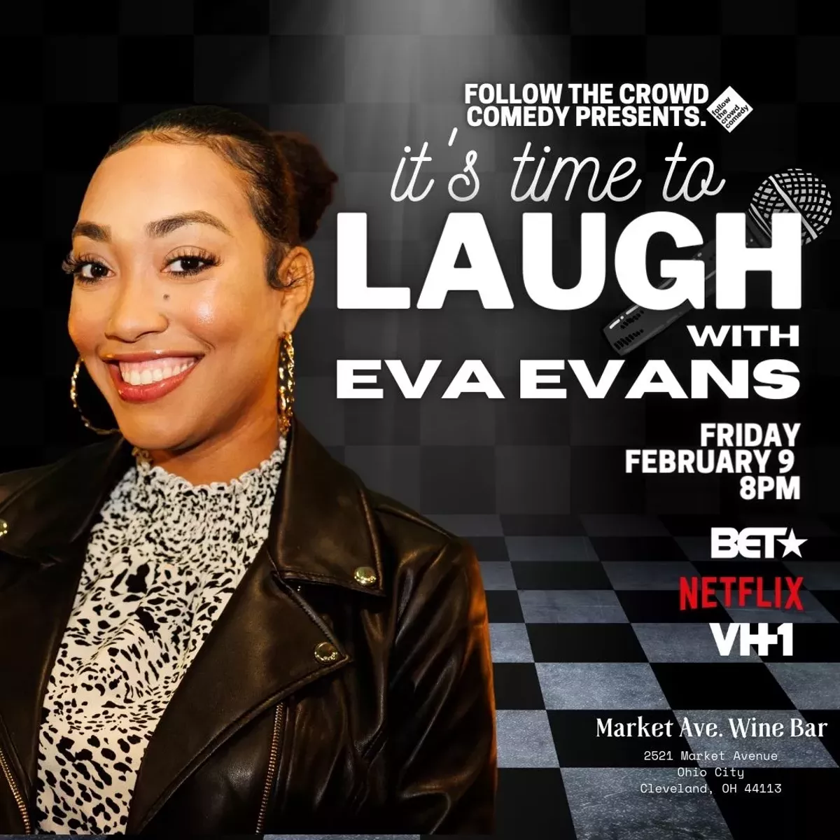 Comedian Eva Evans live in Cleveland, Ohio!