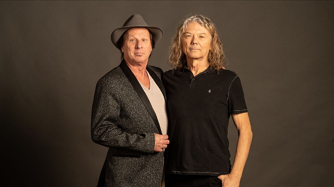Adrian Belew (left) and Jerry Harrison.