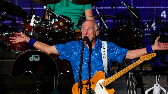 Jimmy Buffett and the Coral Reefer Band performing at Blossom in 2018.