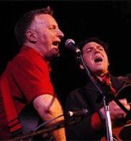 Joe Henry and Billy Bragg trade verses of Dylan's "Girl From the North Country" and Van Morrison's "Tupelo Honey" during a festival-capping free-for-all. - Matt  Norris
