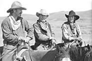 Kevin Costner, Robert Duvall, and Diego Luna ride - back over old territory.