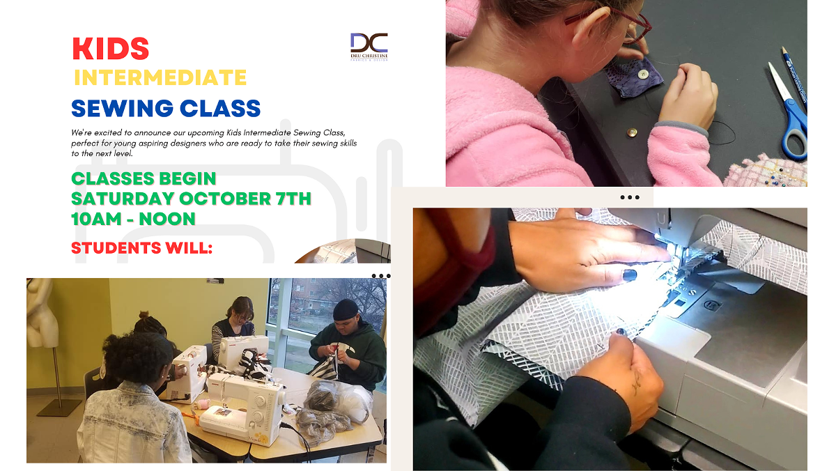 Kids Intermediate Sewing Class