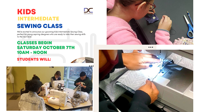 Image: Kids Intermediate Sewing Class, Fall 2023 Session